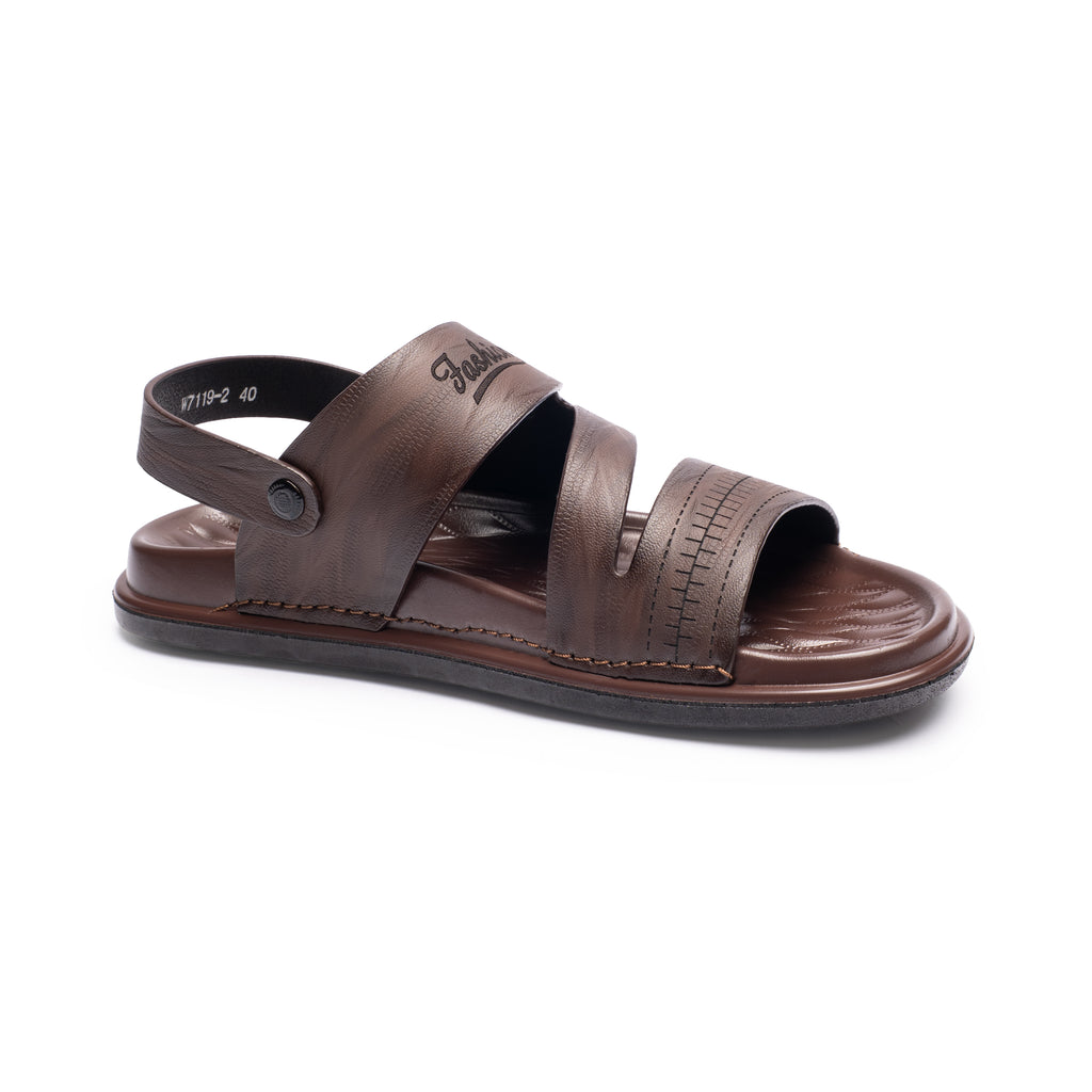 ATLAS - Sandales MARRON pour homme