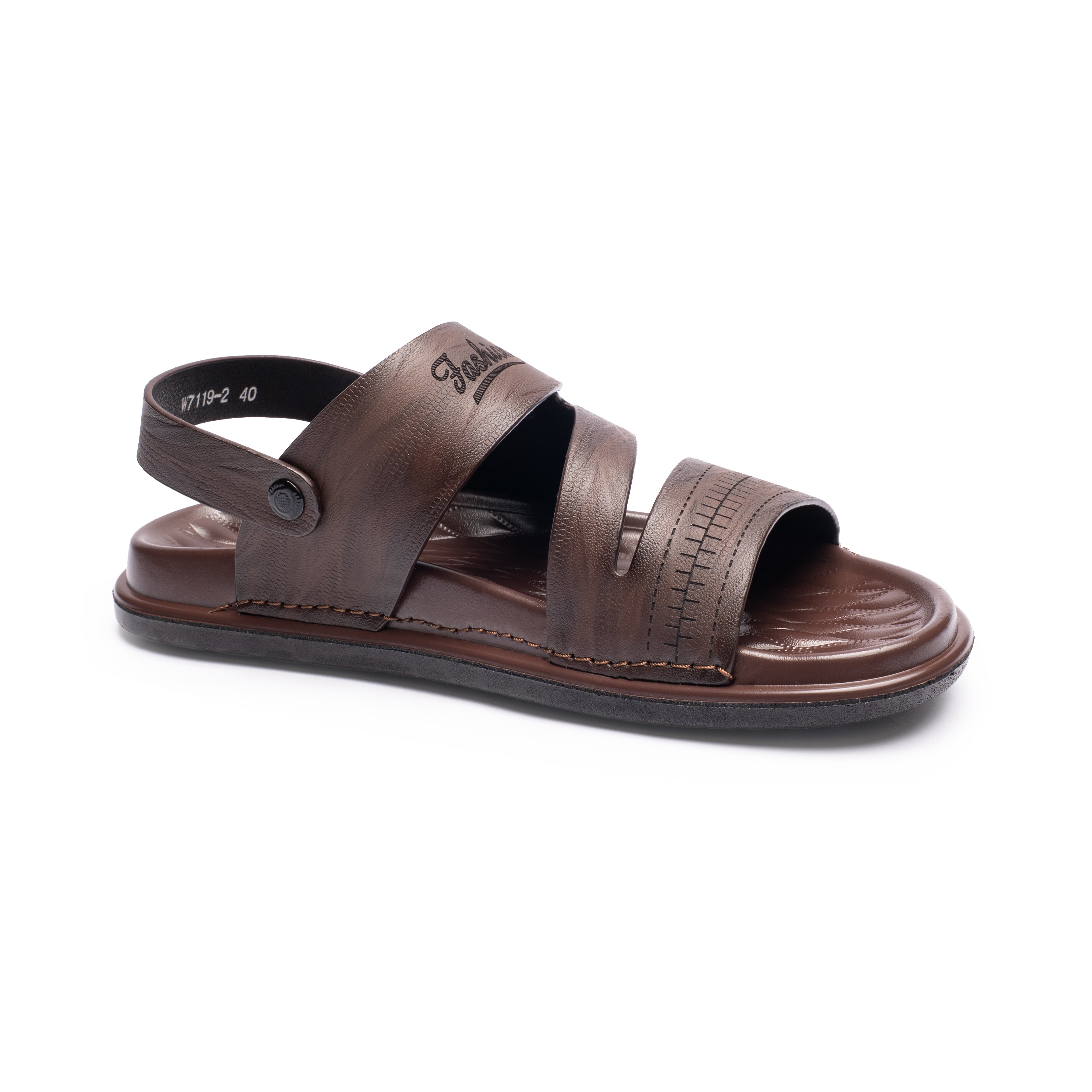 ATLAS - Sandales MARRON pour homme