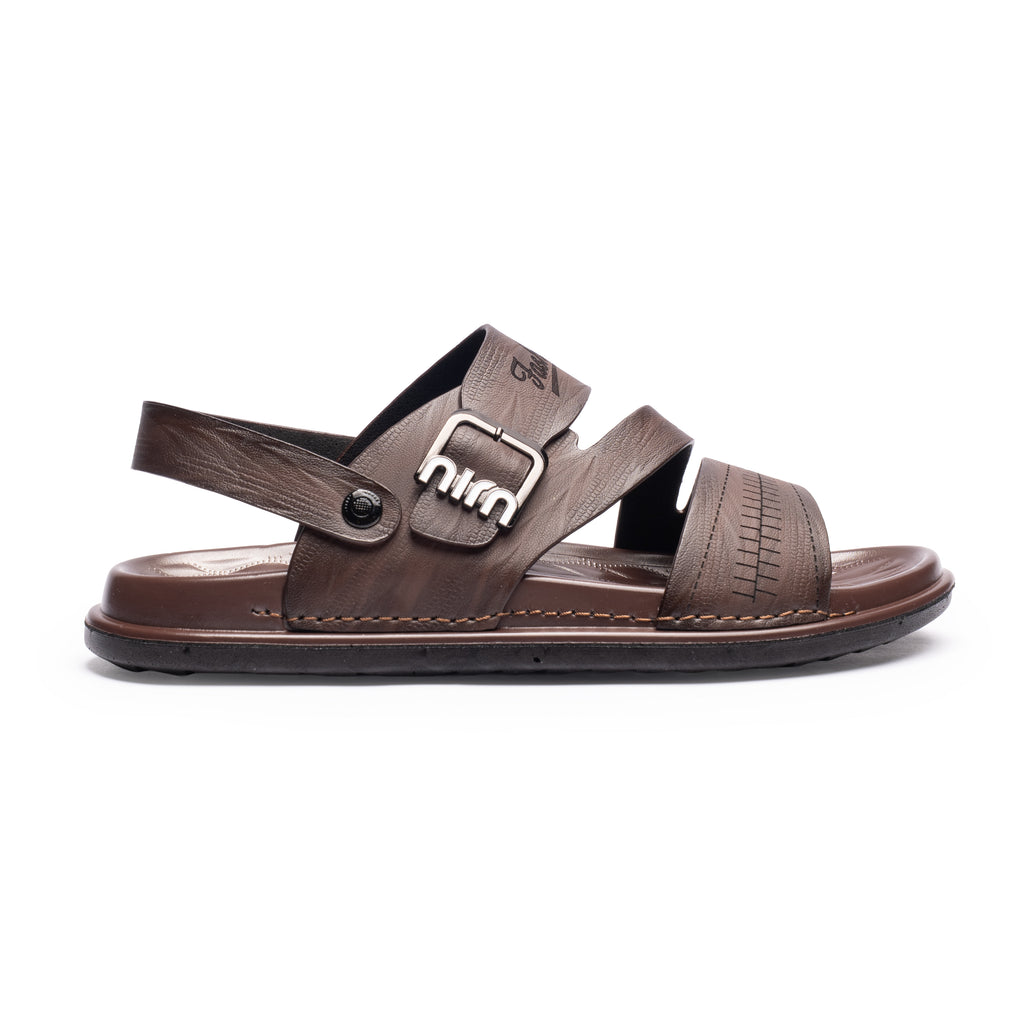 ATLAS - Sandales MARRON pour homme